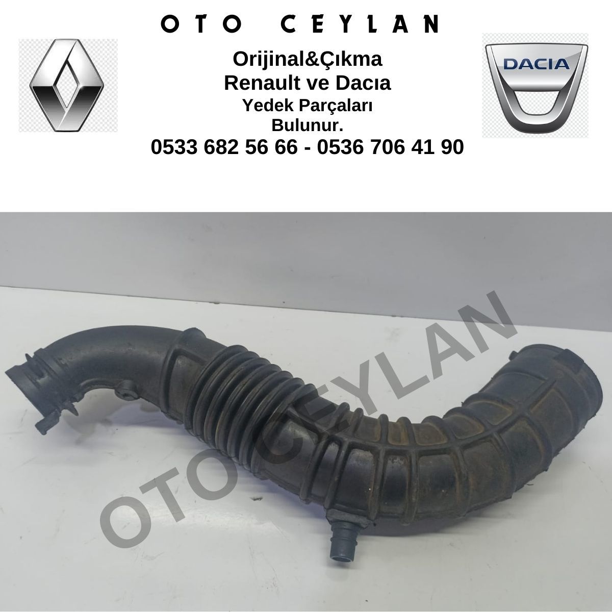 8200500384 Kangoo 3 Hava Debimetre Hortumu 1.5 K9K Orijinal Çıkma