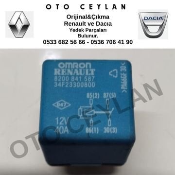 8200841587 Renault Dacia Röle 40A 4 Pin Orijinal Çıkma