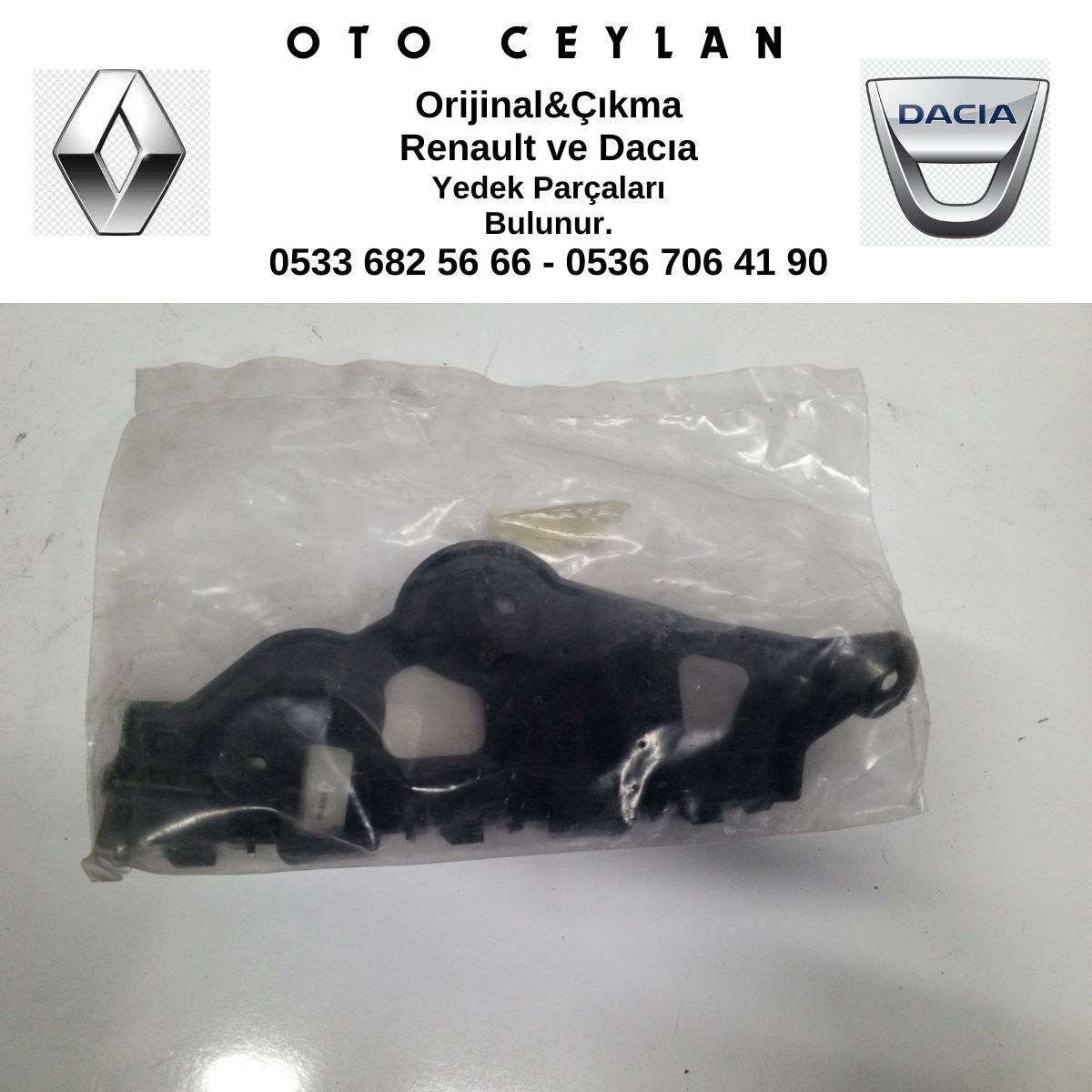 850452731R SANDERO STEPWAY ARKA TAMPON BRAKETİ SIFIR ORİJİİNAL