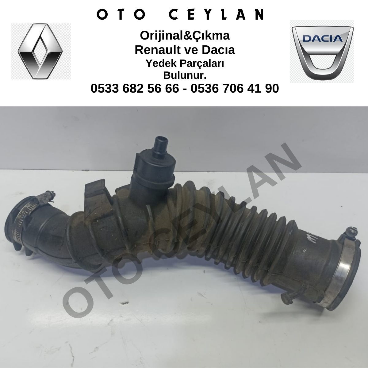 165750001R Megane 3 Hava Filtre Borusu Orijinal Çıkma