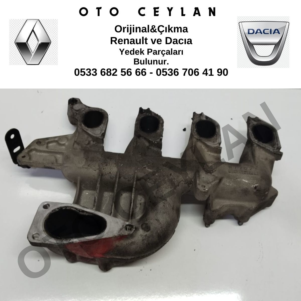 8200512434 Laguna 2 Emme Manifoldu 1.9 Dci Orijinal Çıkma