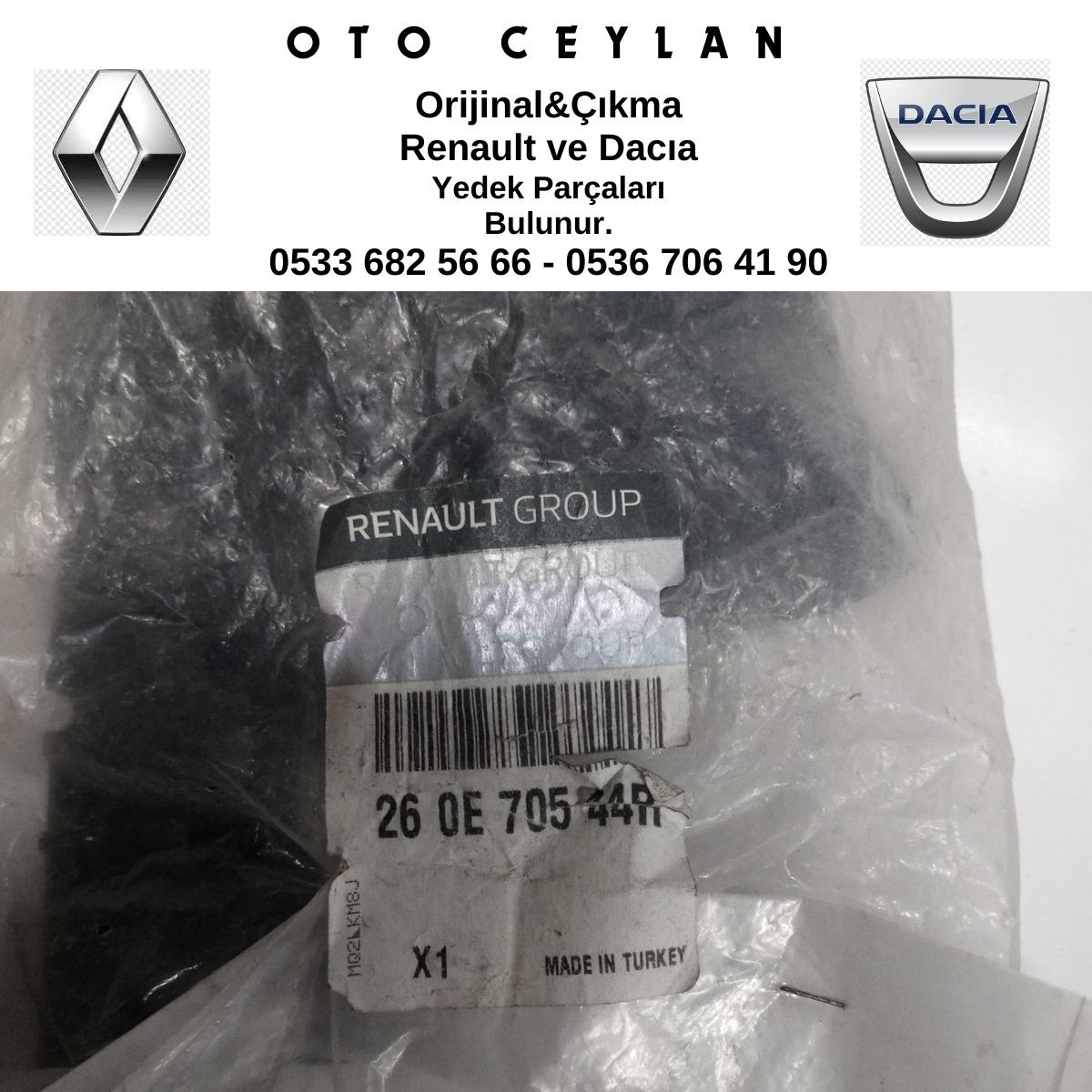 260E70544R CLIO FAR TAMİR KİTİ SIFIR ORİJİNAL