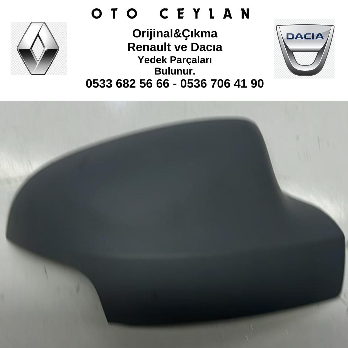 963741273R Clio Symbol Sağ ayna Kapağı Çıkma Orjinal
