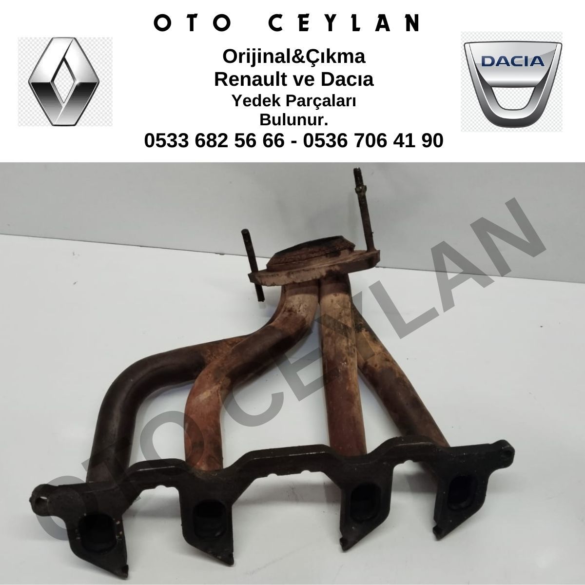 7700857608 R.19 Egzoz Manifoldu 1.8 8V Orijinal Çıkma