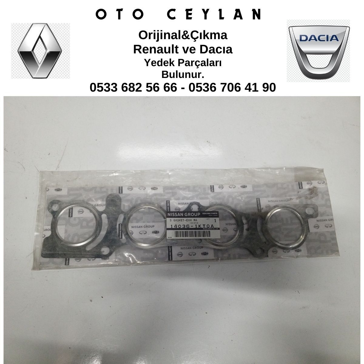 140361KT0A MEGANE 4 EGZOZ MANİFOLD CONTASI ÇELİK 1.6 H4M