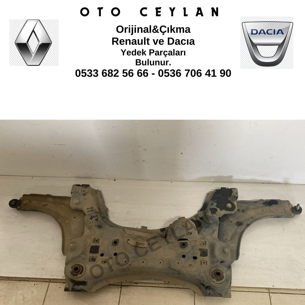 544010579R Megane 3 Motor Beşiği Orijinal Çıkma