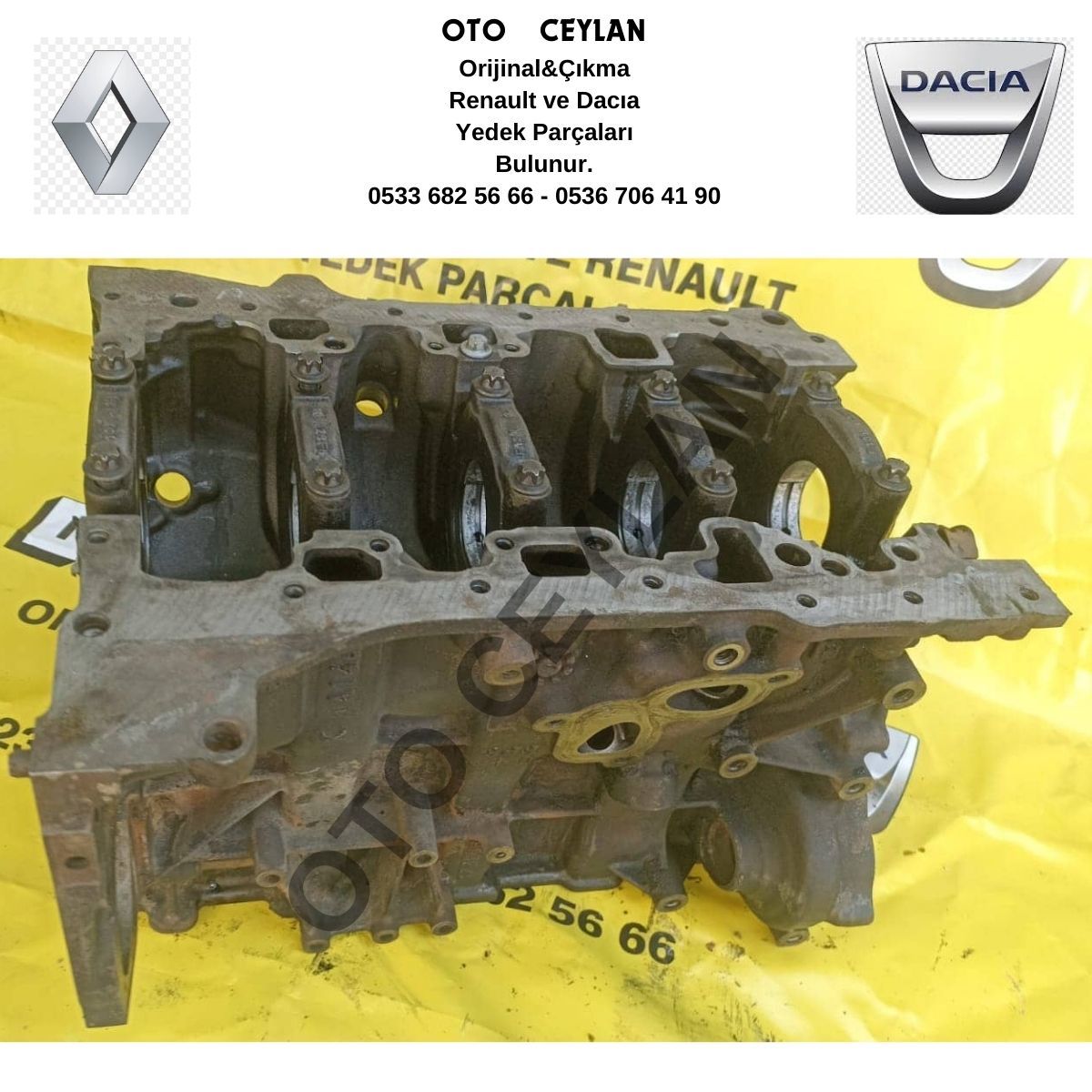 Trafıc 1.9 Motor Bloğu Çıkma Orijinal