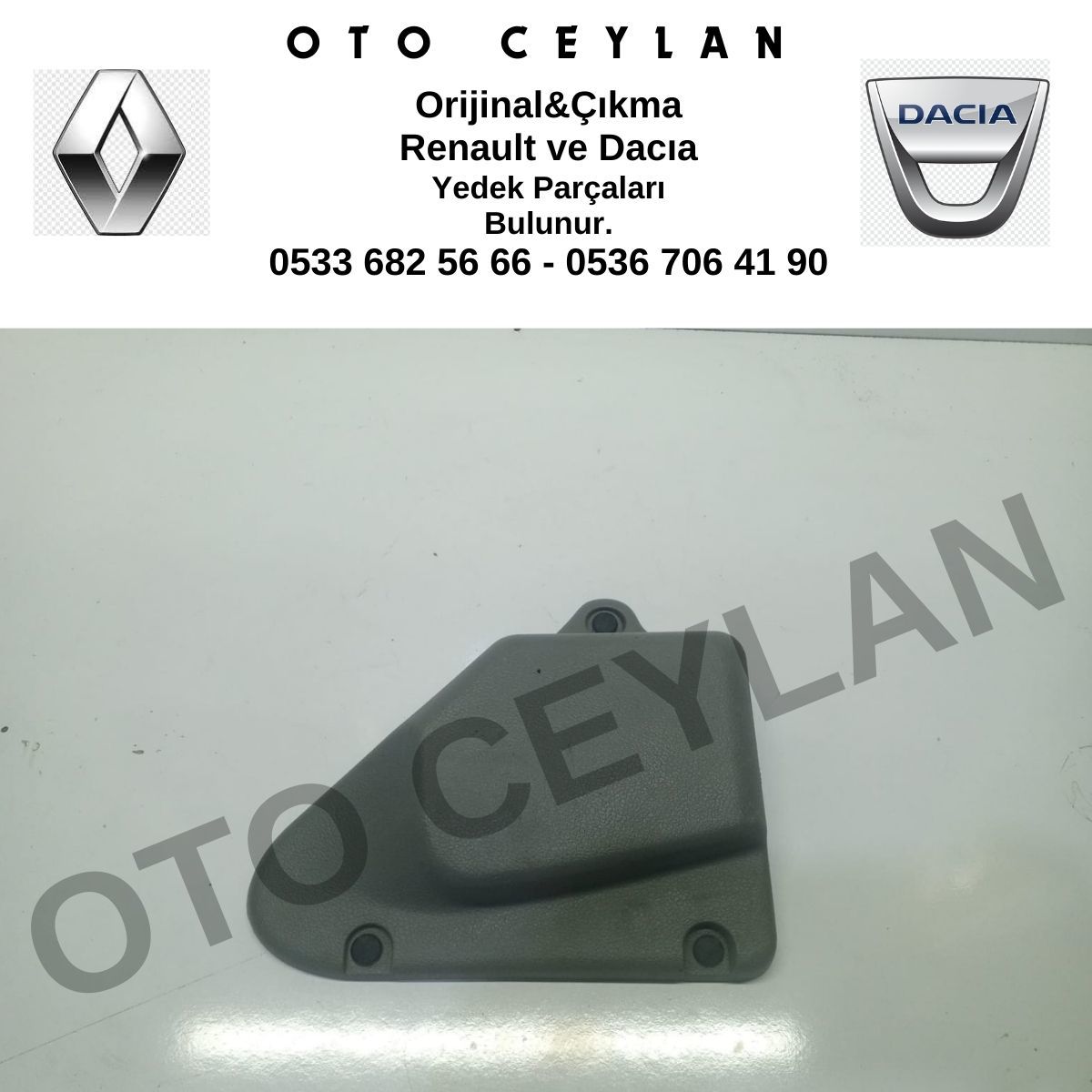 7700354755 8200096027 Kango Emniyet Kemeri Kapağı Sol Orijinal Çıkma