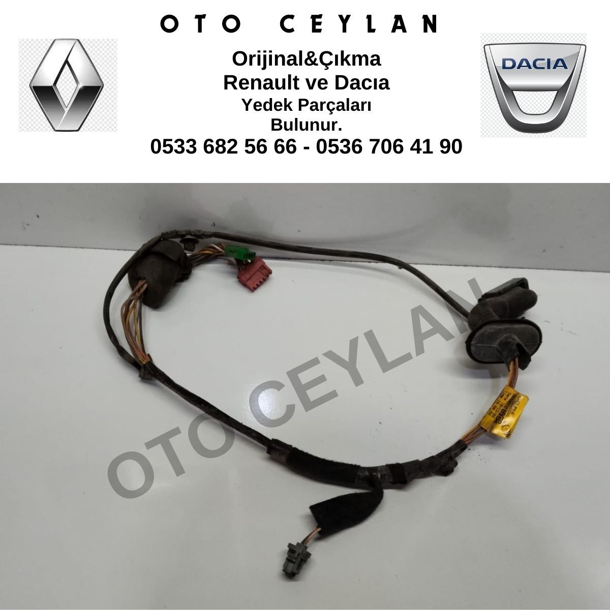 8200228154 Kango Sol Ön Kapı Tesisatı Orijinal Çıkma