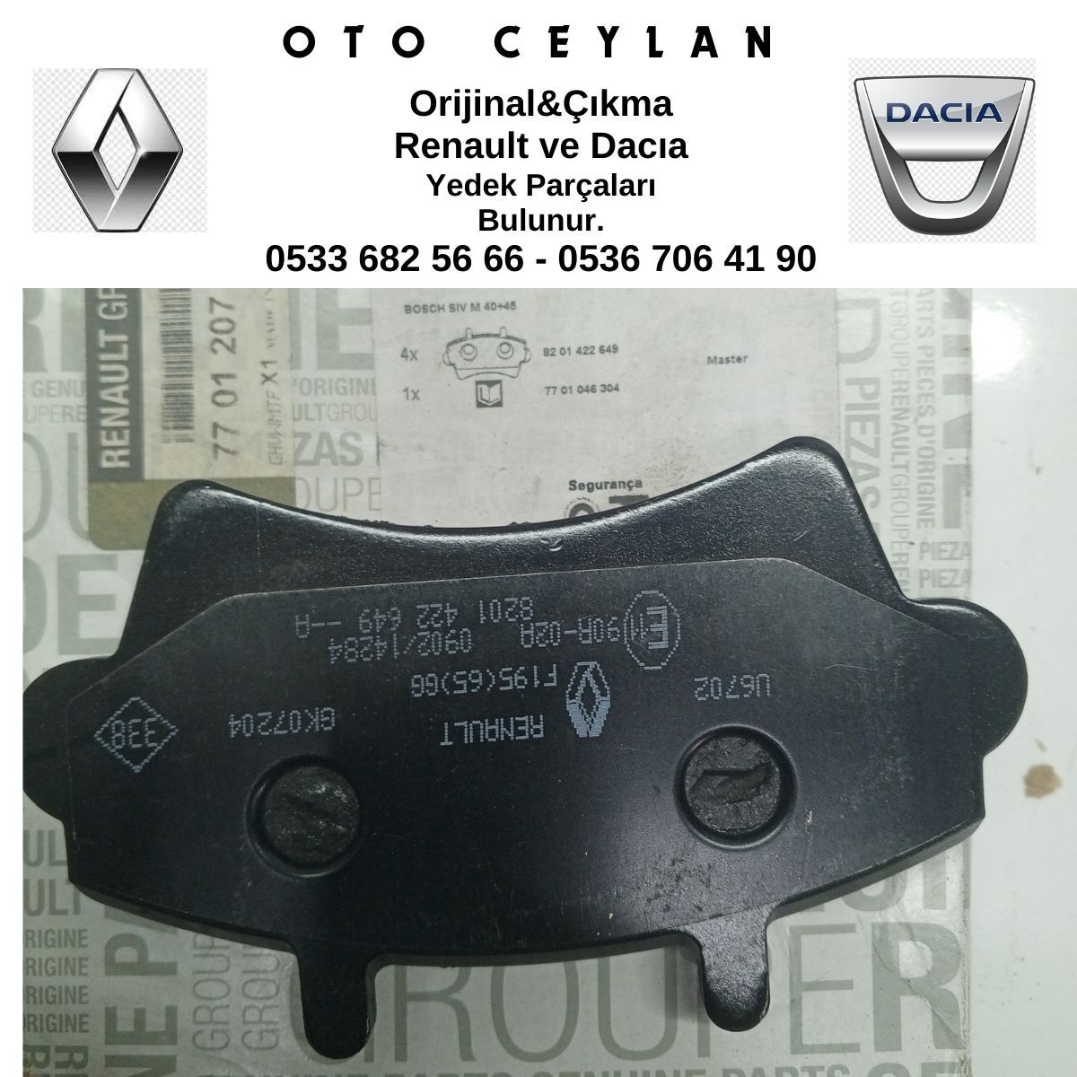 7701207339 MASTER 2 ÖN FREN BALATASI 2.5 DCI