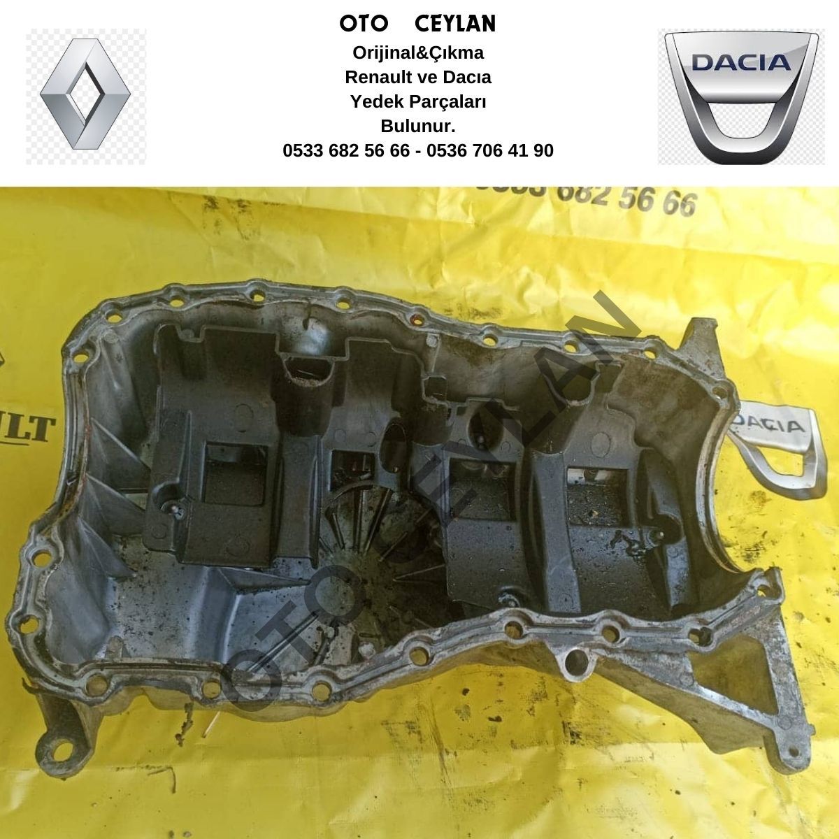 7711120025 Clıo Motor Yağ Karteri K4M K4J Çıkma Yan Sanayi