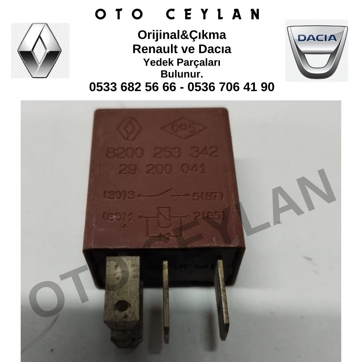 8200253342 Espace Röle Orijinal Çıkma