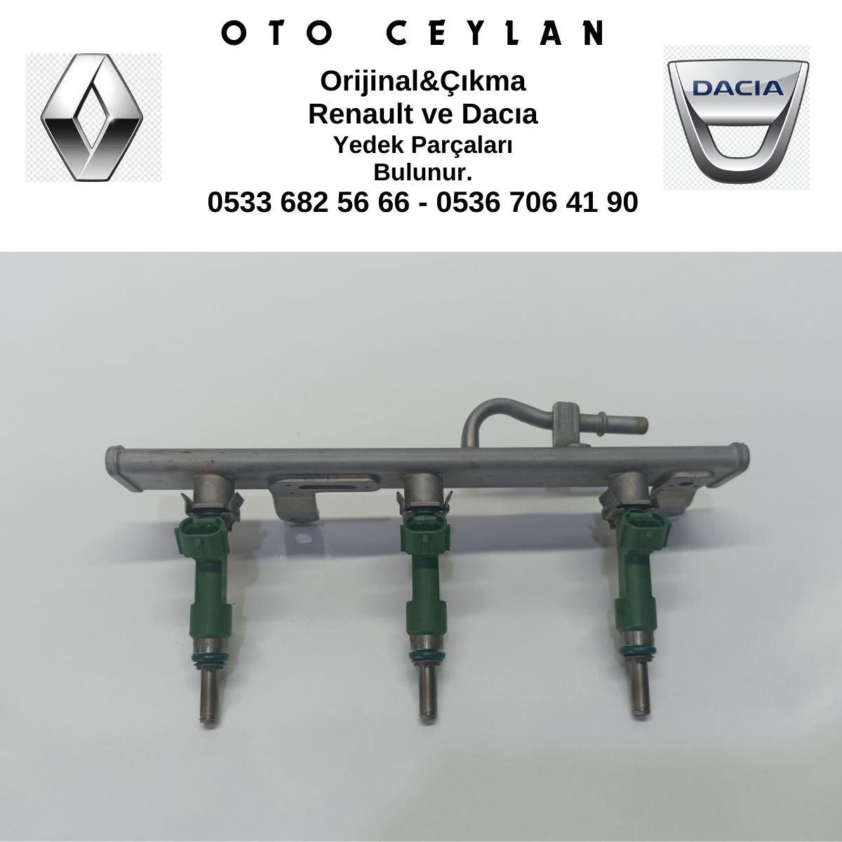 175204021R Clio 5 Duster Sandero 3 - Bin Motor Enjektör Rampası Komple Takım