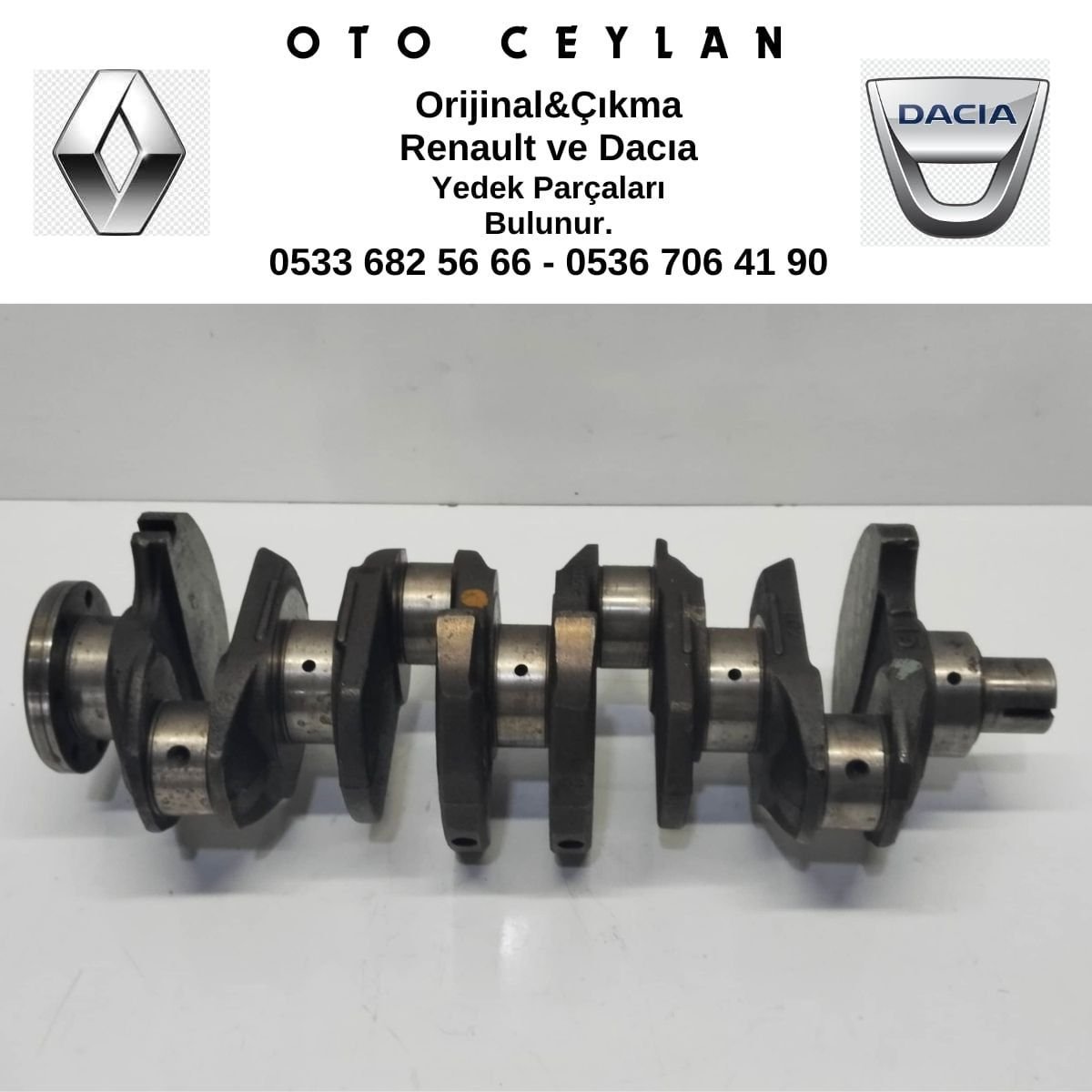 7700111883 Kangoo 1.9D F8Q Krank Mili Çıkma Orjinal