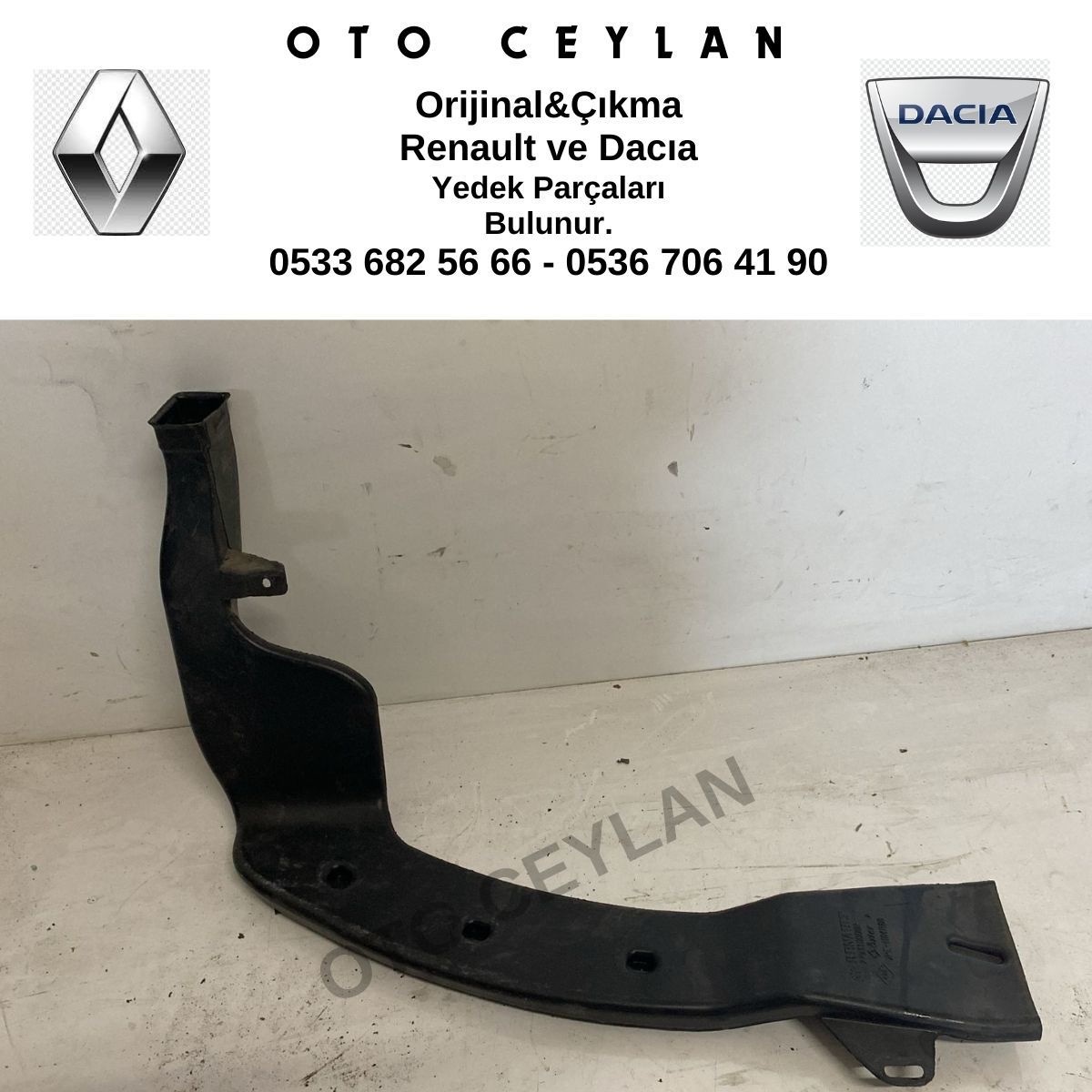 279310008R Megane 3 Fluence Kalorifer Havalandırma Borusu Sol Alt Orijinal Çıkma