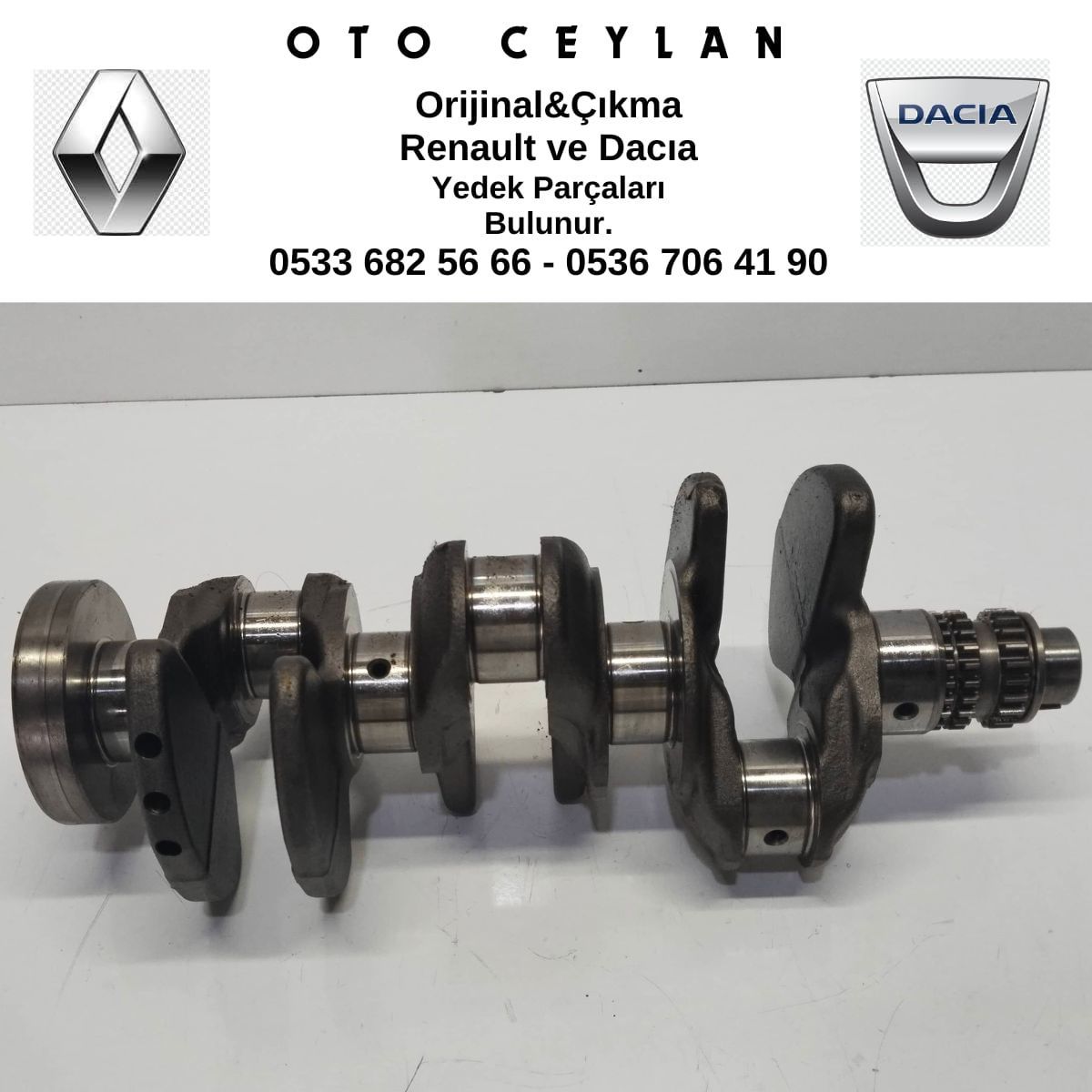 122014071R Sandero 3 Krank Mili 1.0 Çıkma Orjinal