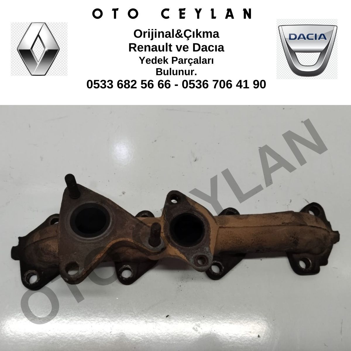 8200468141 Fluence Megane Scenic 1.5 K9K Egzoz Manifoldu Orijinal Çıkma