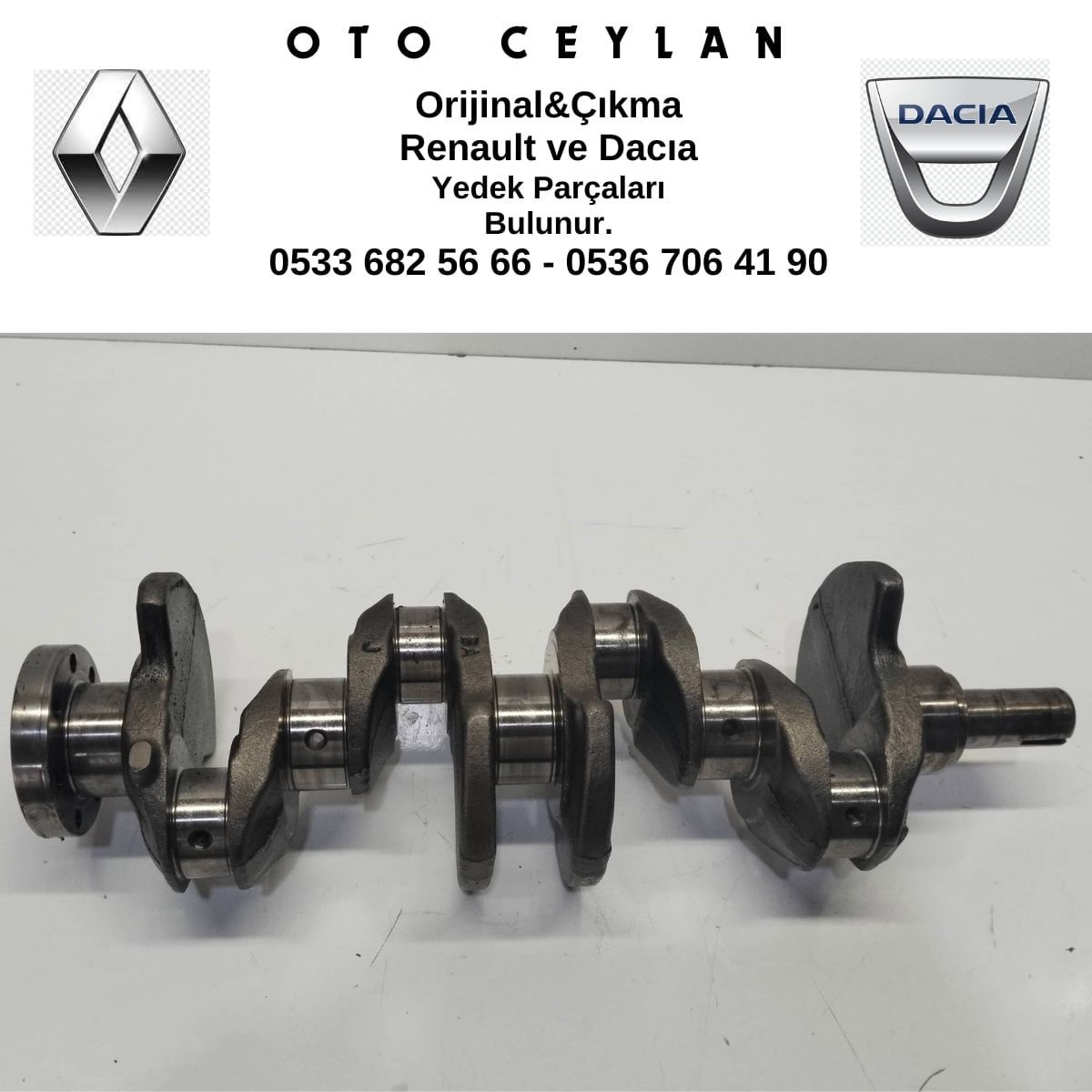 8200382457 Clio Krank Mili K9K 1.5 DCİ Çıkma Orjinal