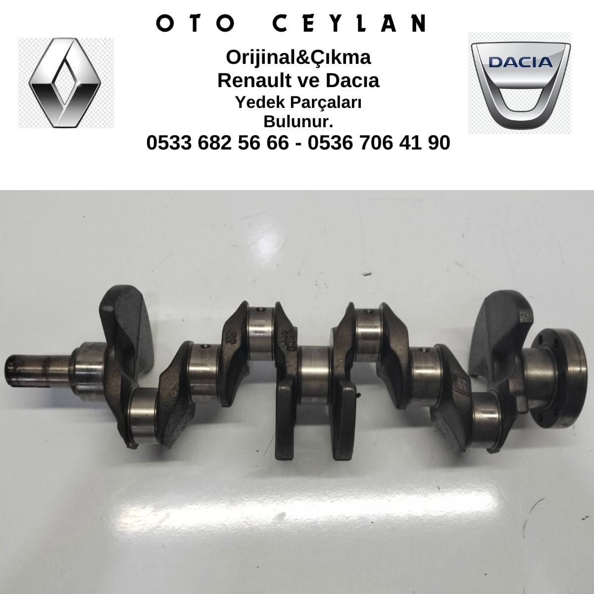 8200416793 Megan Krank Mili 1.6 16V K4M Çıkma Orjinal