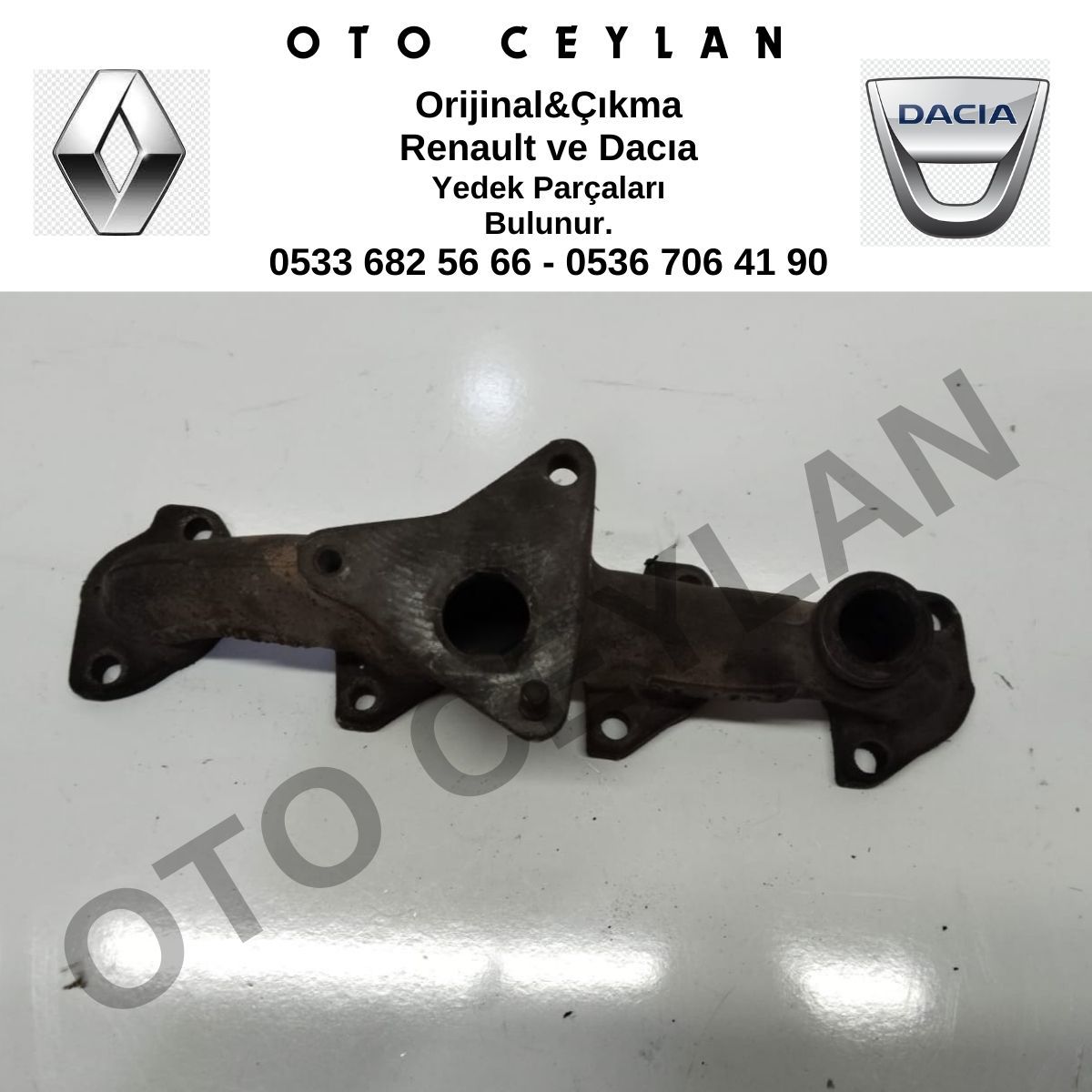 8200022407 Clio 2 Faz 2 1.5 Dci K9K Egzoz Manifoldu Orijinal Çıkma