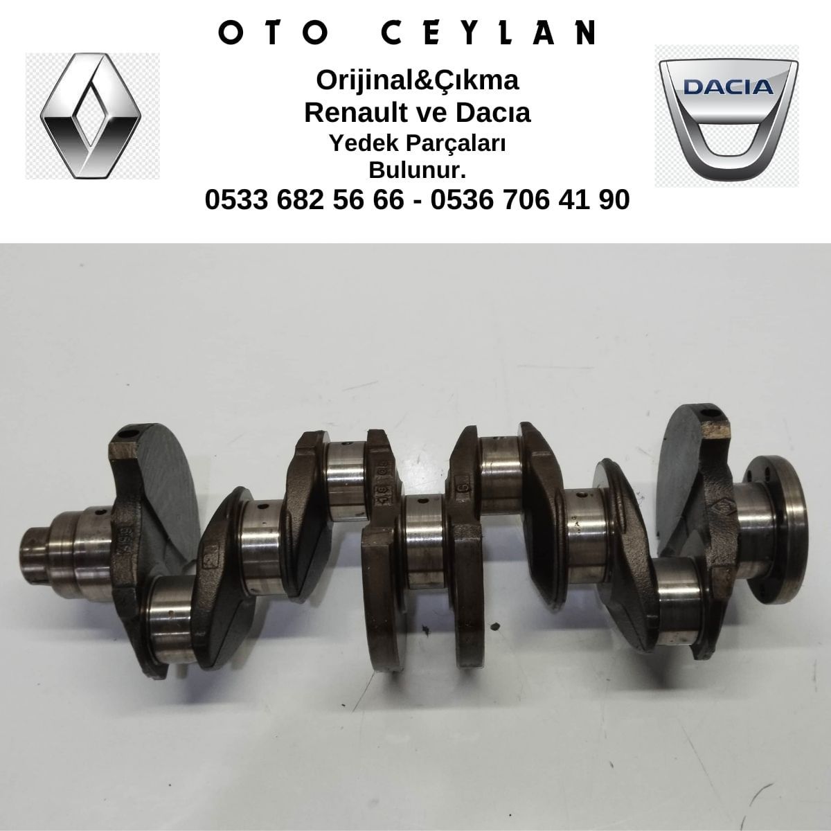 7700875072 R.19 Krank Mili F3P 1.8 8V Çıkma Orjinal