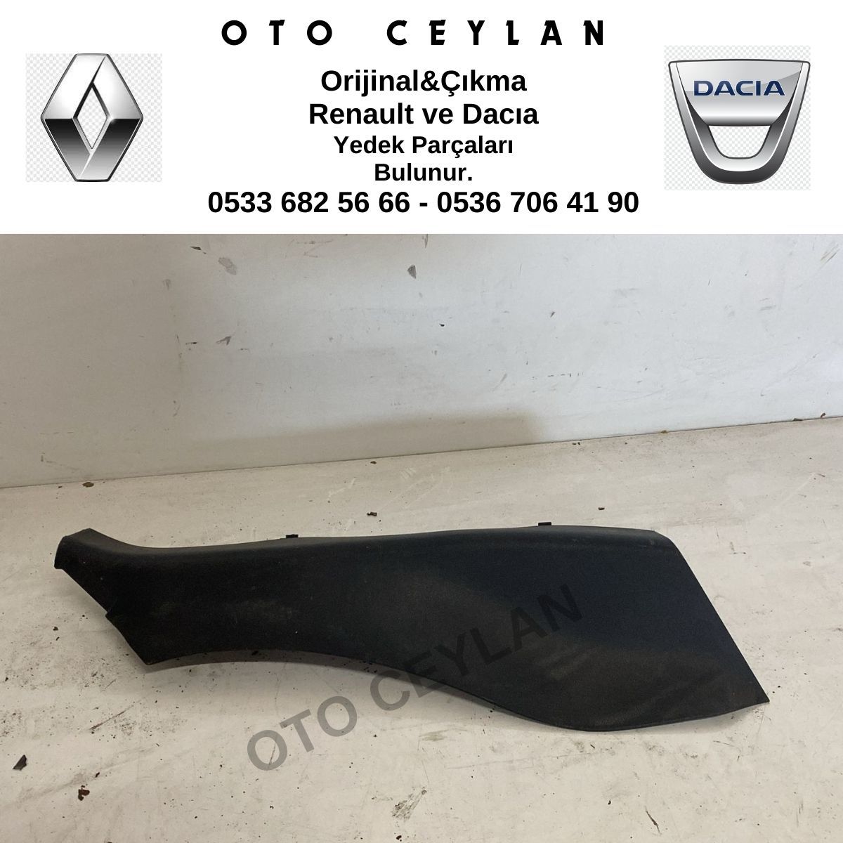 849500041R 849500042R Fluence Megane 3 Sağ Arka Direk Kaplaması Orijinal Çıkma