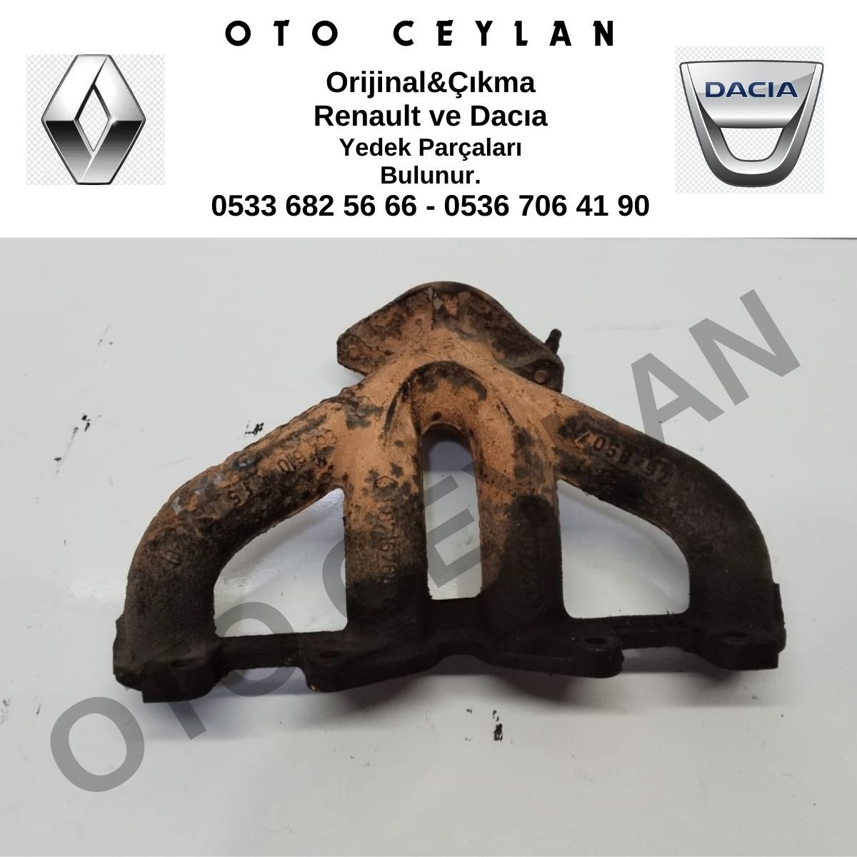 7700864610 Twingo D7F Egzoz Manifoldu Orijinal Çıkma