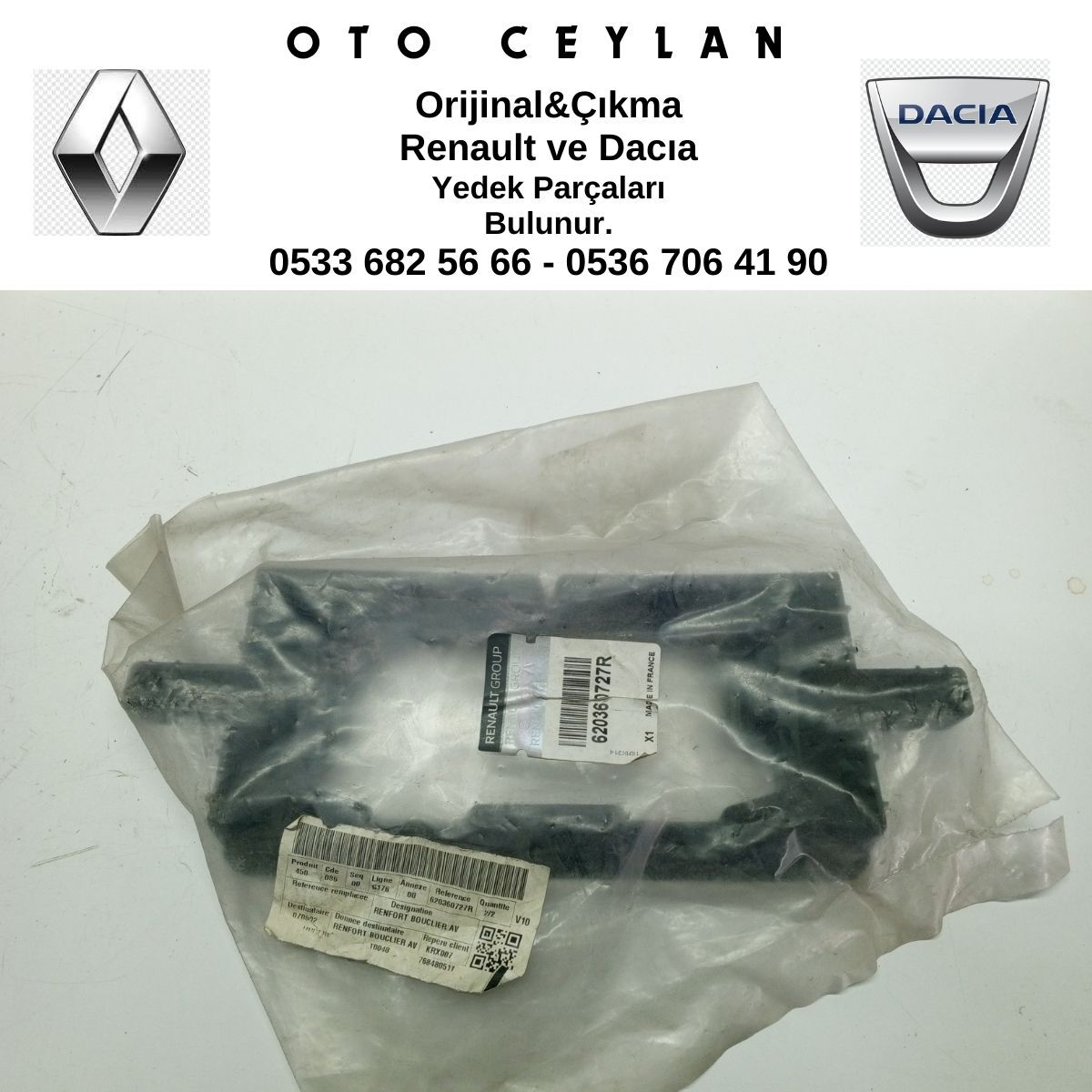 620360727R MASTER 3 ÖN TAMPON SPORTU SIFIR ORİJİNAL