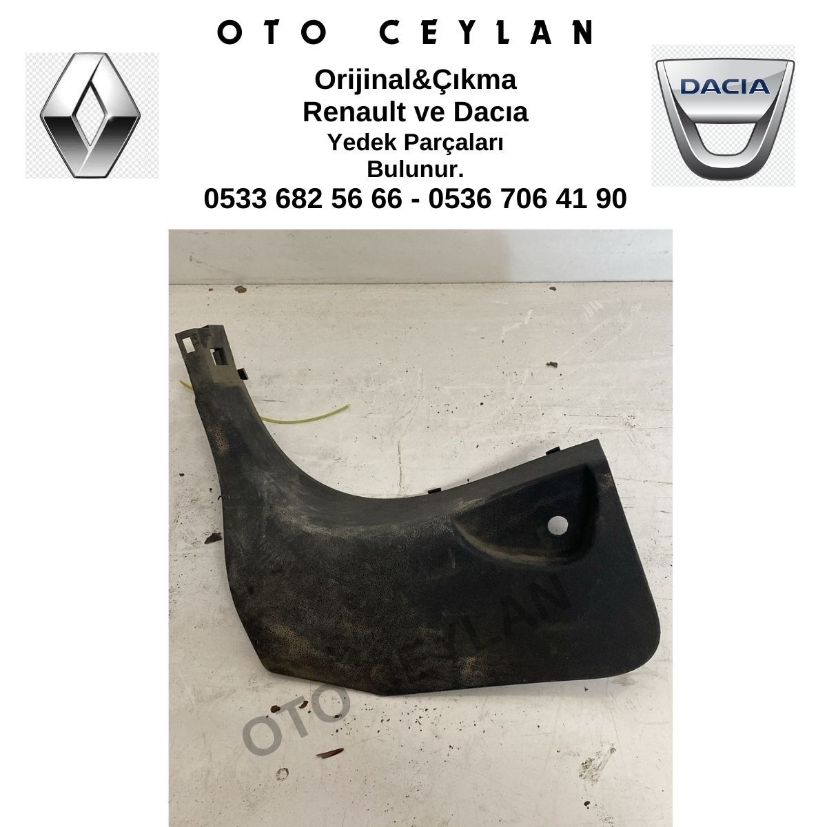 768370017R 768370018R  Megane 3 Fluence Sol Kapı Eşiği Döşemesi Orijinal Çıkma