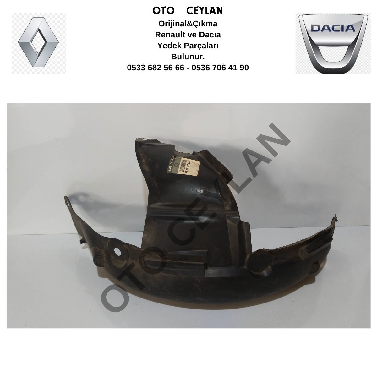 8200067075 Clıo Sağ Ön Çamurluk Sıfır Orijinal