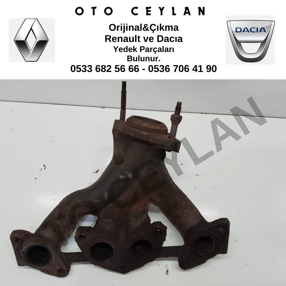 7700873358 R.19 Egzoz Manifoldu E7J Orijinal Çıkma