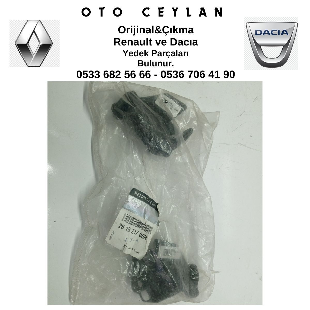 261521706R CLIO 5 V ÖN TAMPON SENSÖR BRAKETİ