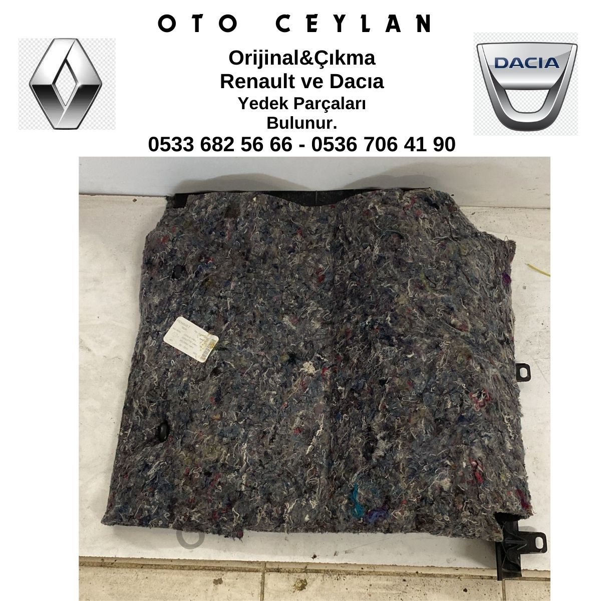 749410005R Fluence Sağ Ön Taban Halısı Orijinal Çıkma