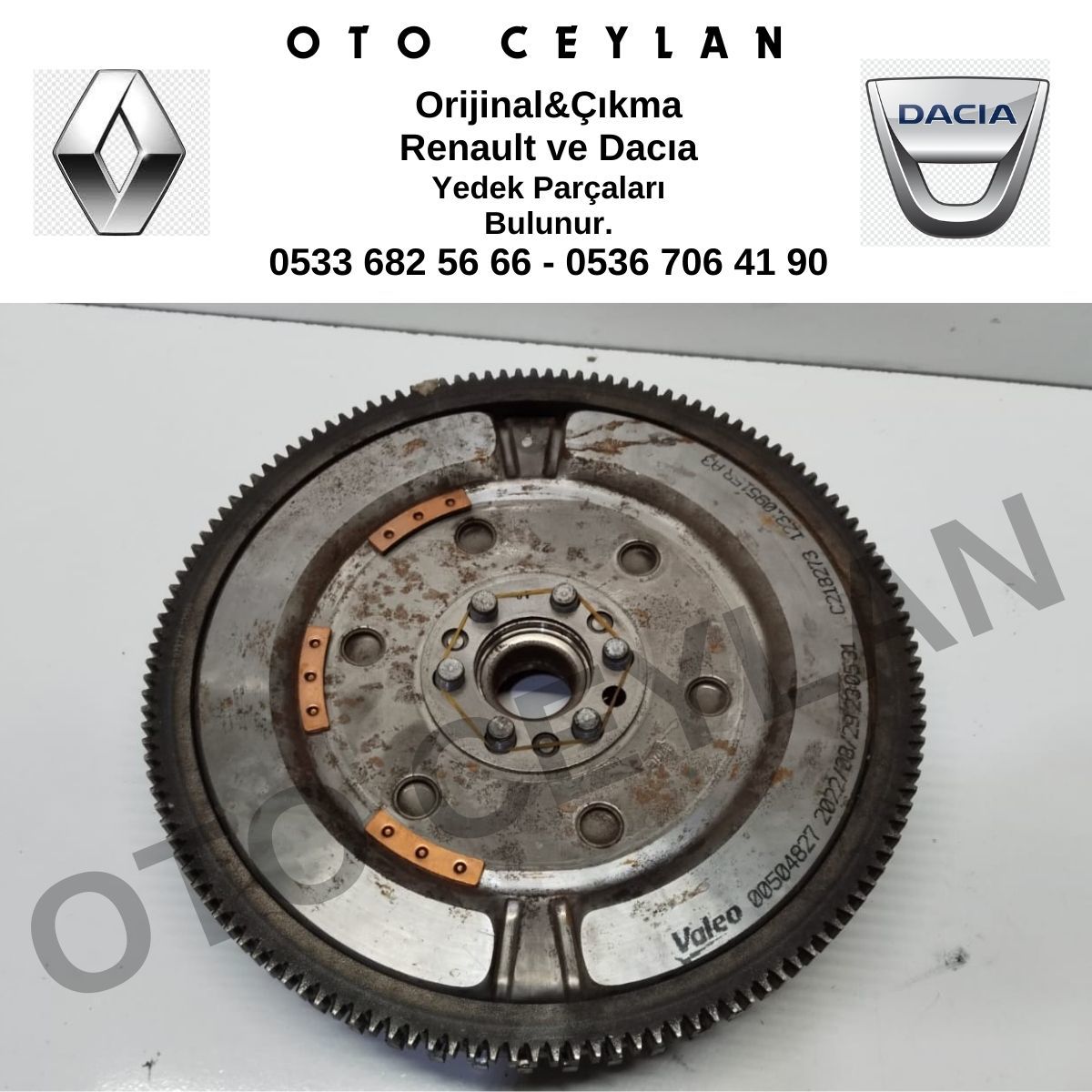 123109515R 123100749R 123103126 Clio 5 Captur 2 Motor Volanı 1.0 Tce H4D Sıfır Motordan Sökme