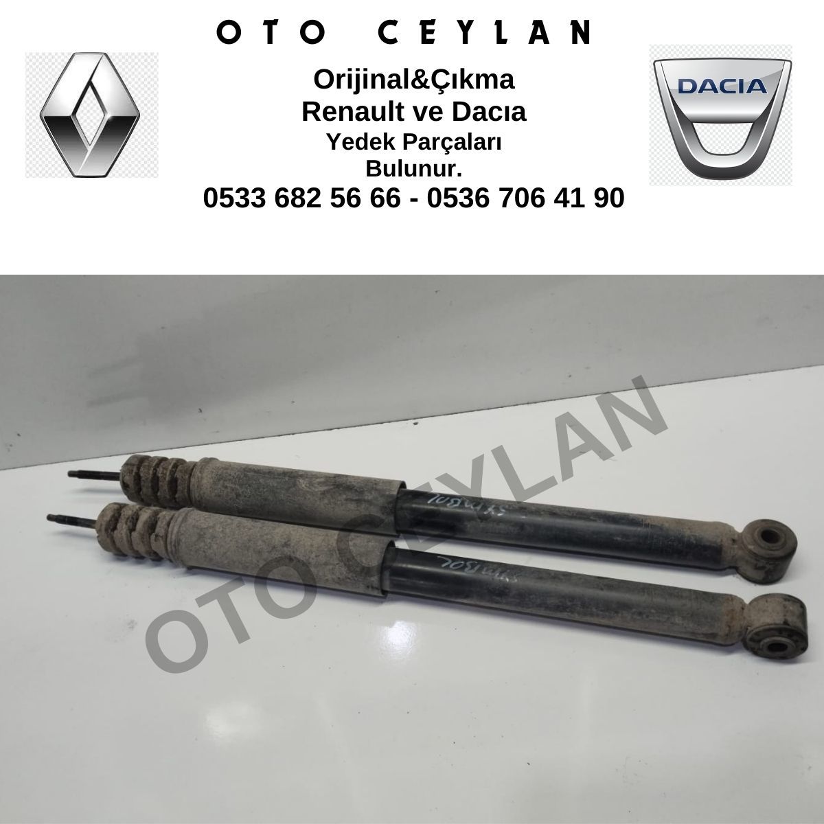 562106313R 562103901R Clio 2 Symbol Logan Sandero 2 Arka Amortisör Orijinal Çıkma