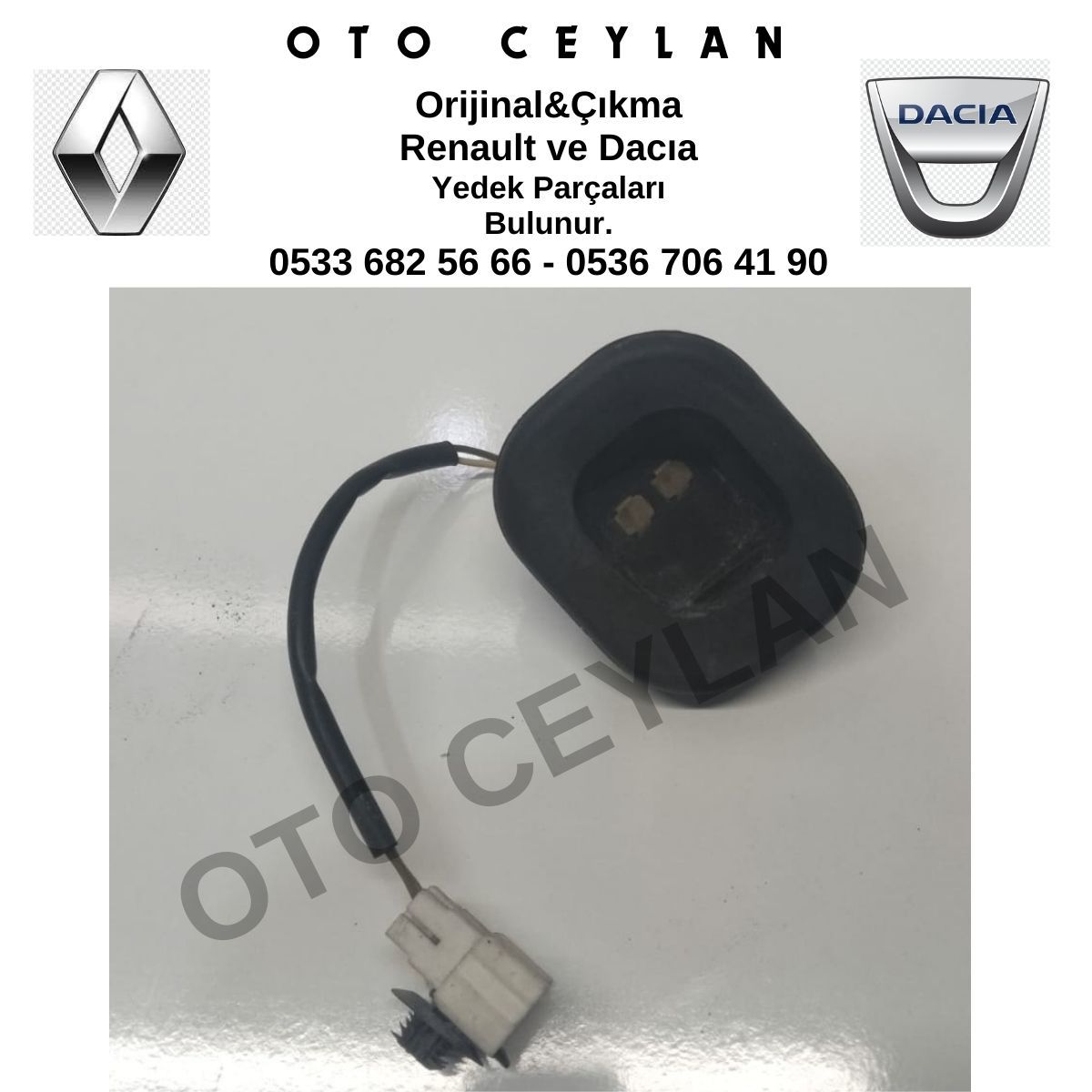 252164322R Dokker Stepway Kapı Işık Sensörü Orijinal Çıkma