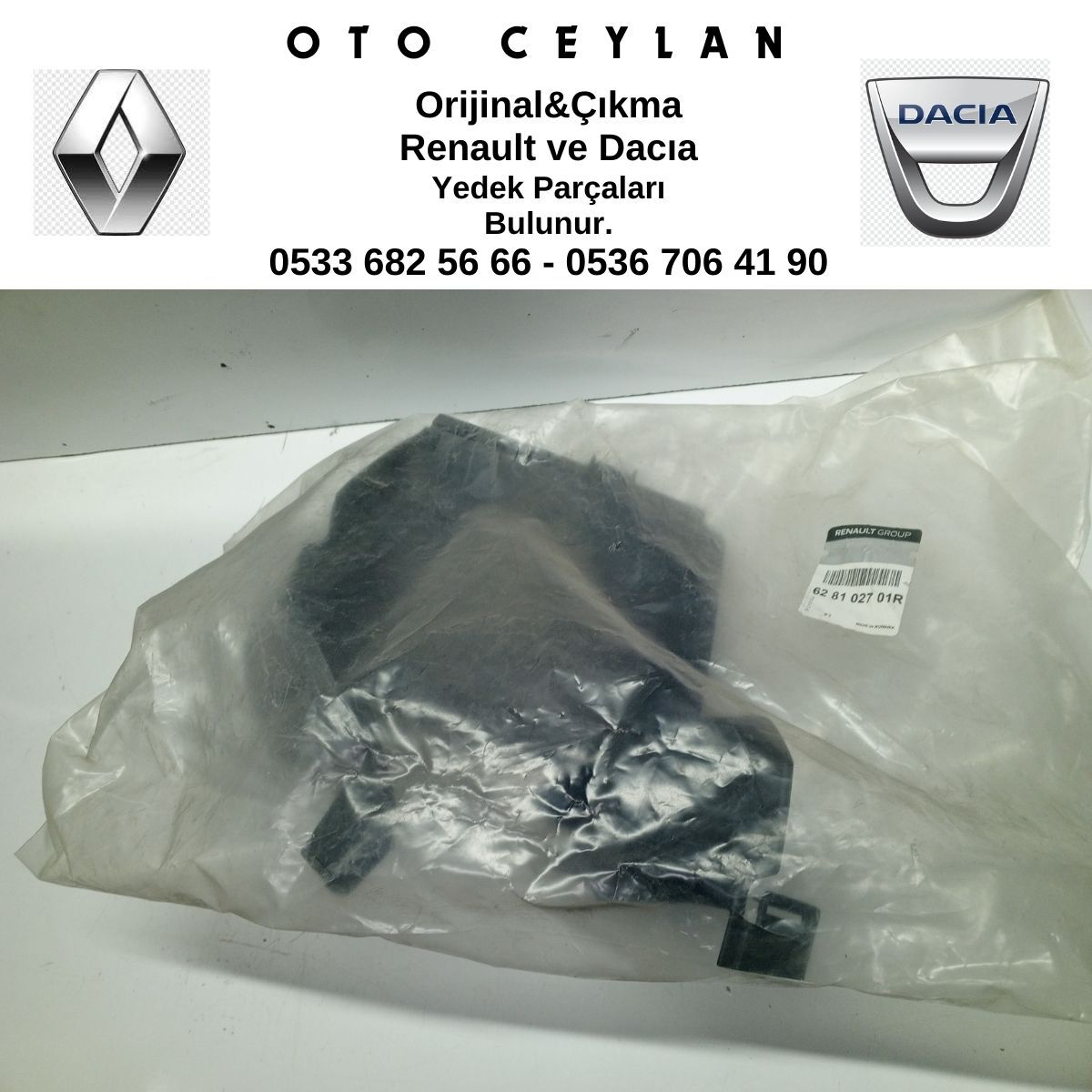 628102701R DUSTER ÖN TAMPON HAVA KANALI