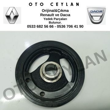 123033842R Clio 5 Megane 4 Krank Kasnağı 1.0 Tce H4D Orijinal Çıkma