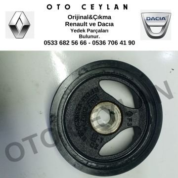 123033842R Clio 5 Megane 4 Krank Kasnağı 1.0 Tce H4D Orijinal Çıkma