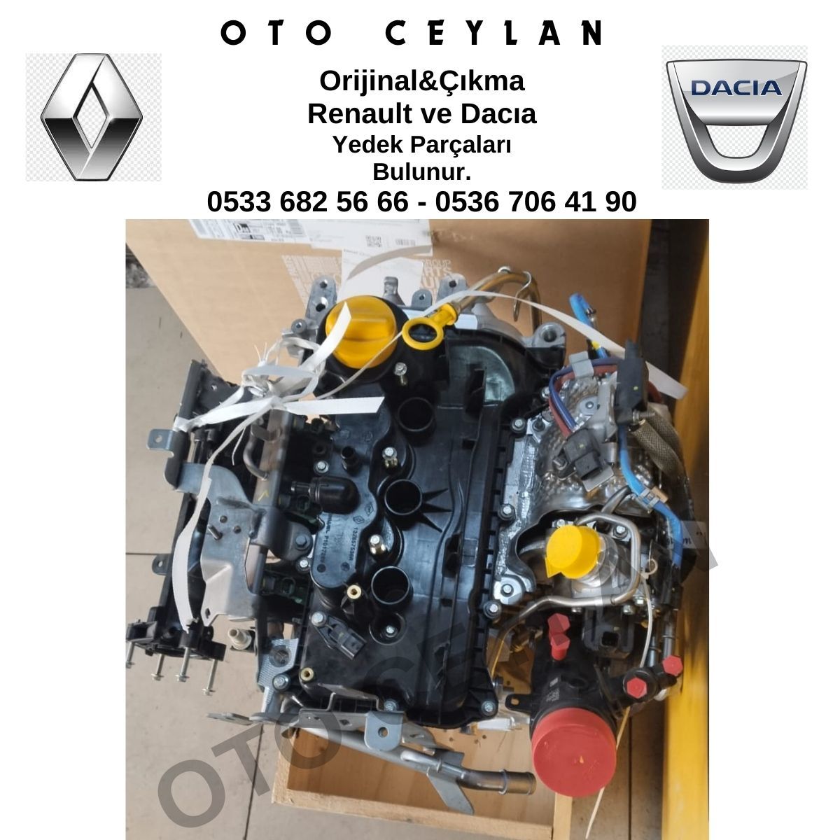 Motor Komple  1.0 Turbolu Clio 5 Captur Sandero 3 Lodgy Dokker Sıfır Orijinal