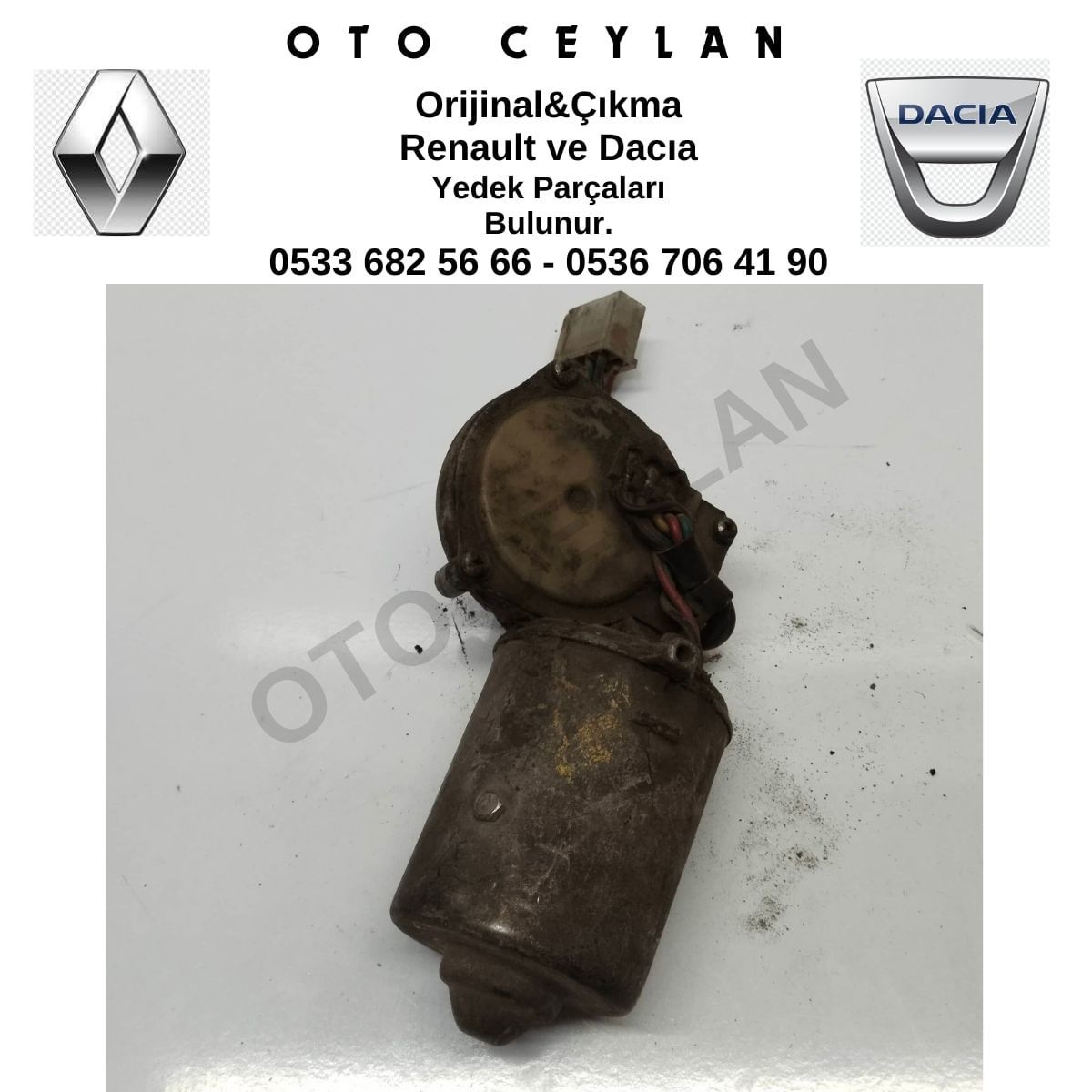 7702131928 R9 - R11 Broadway Ön Cam Silecek Motoru Çıkma Orjinal