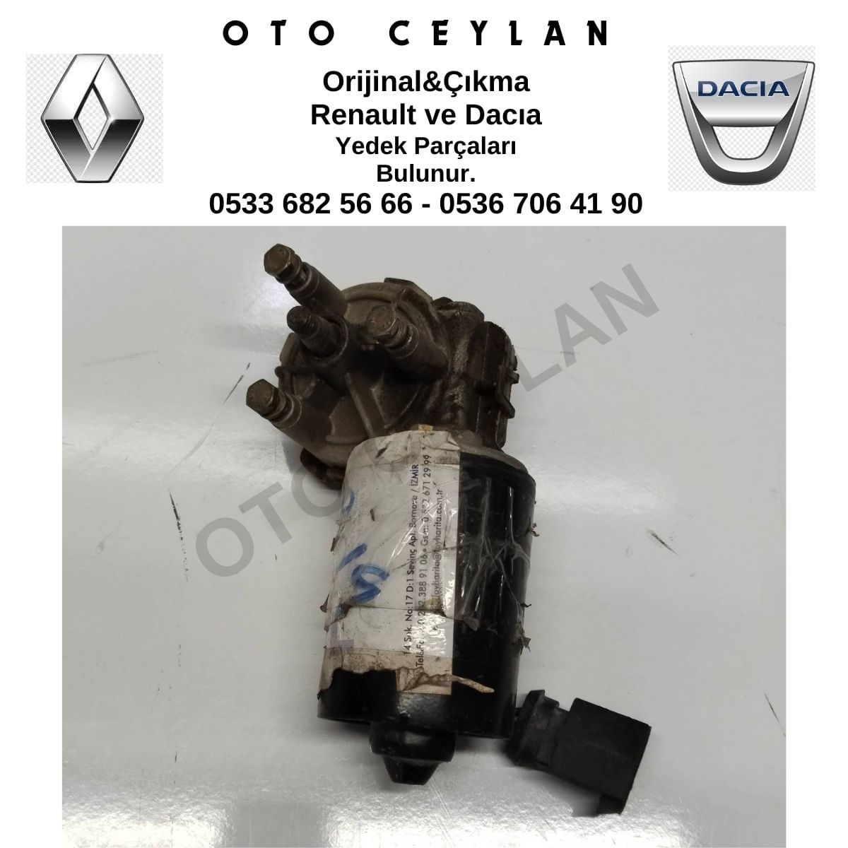 7702127719 R19 Ön Cam Silecek Motoru Çıkma Orjinal