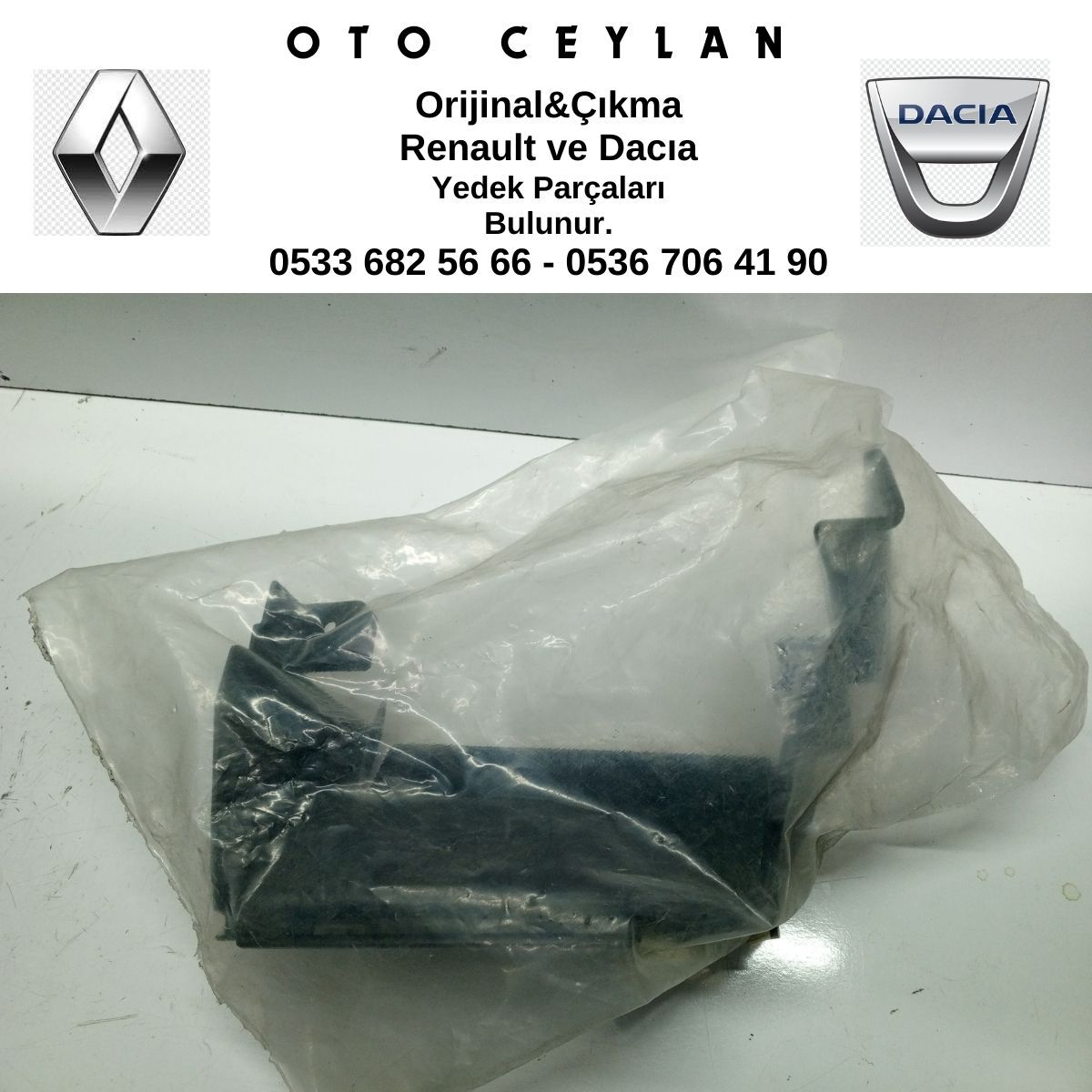 628106804R SANDERO STEPWAY ÖN TAMPON İÇ HAVALANDIRMA SIFIR ORİJİNAL