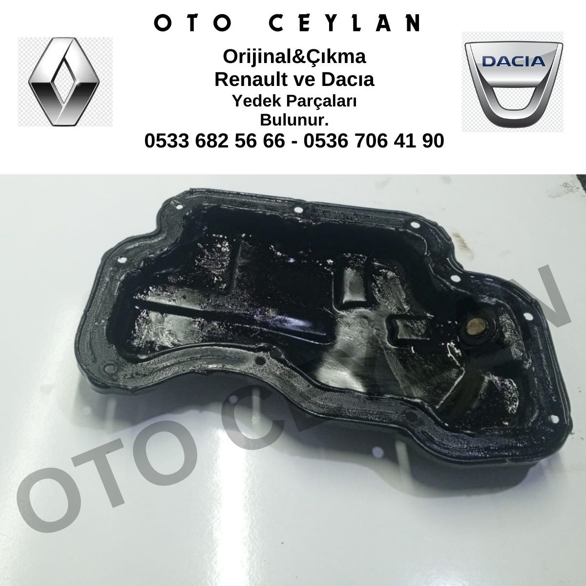 11116195R 111117061R Clio 5 Captur 2 Motor Alt Yağ Karteri 1.0 Tce H4D Orijinal Çıkma