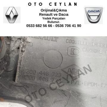 8200446724 8200446723 Clio Direksiyon Alt Üst Kapak Orijinal Çıkma