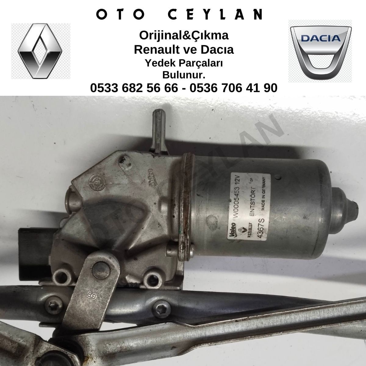 141409360 Master 2 Ön Cam Silecek Motoru Çıkma Orjinal