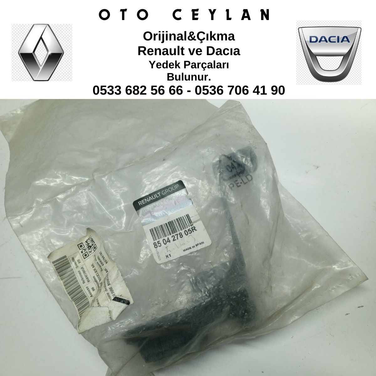 850427805R MEGANE 4 ARKA TAMPON ALT TESPİT PARÇASI ORİJİNAL