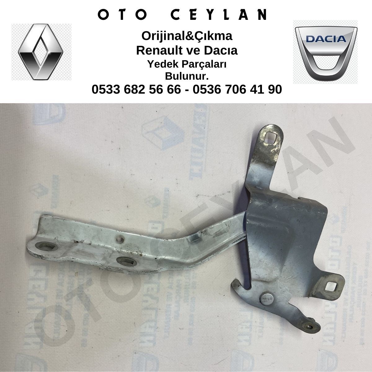 654010257R Clio IV Motor Kaput Menteşesi Sol