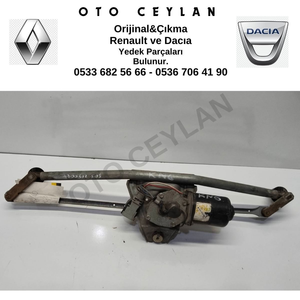 7700312508 Kangoo Ön Silecek Motoru Mekanizmalı Çıkma Orjinal