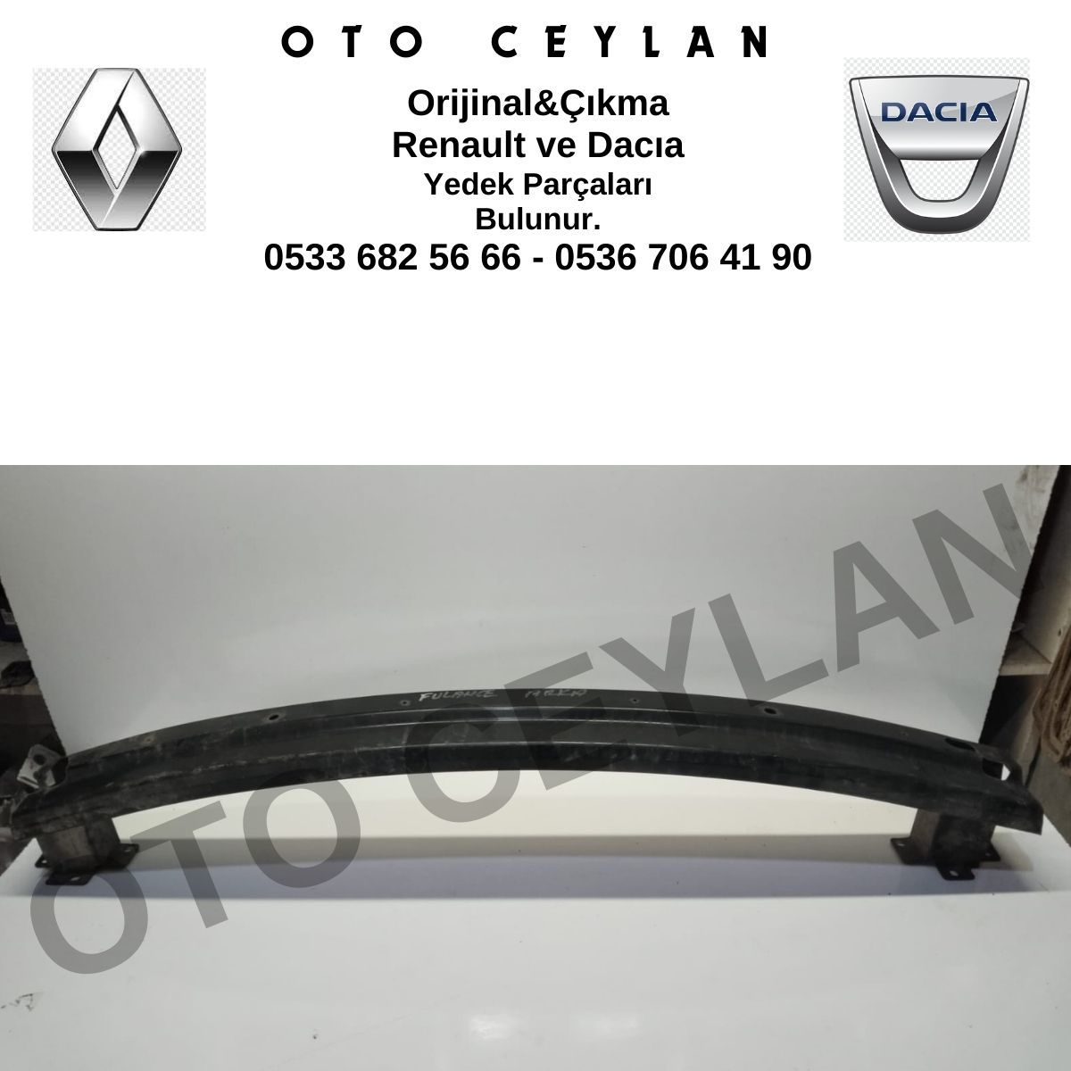 850932492R Fluence Arka Tampon Demiri Orijinal Çıkma